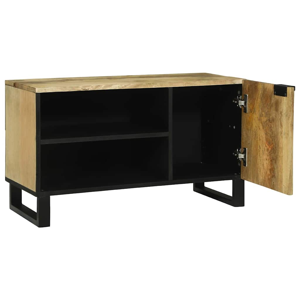 Meuble TV Marron 80 x 33 x 46 cm bois de manguier massif - XIOS