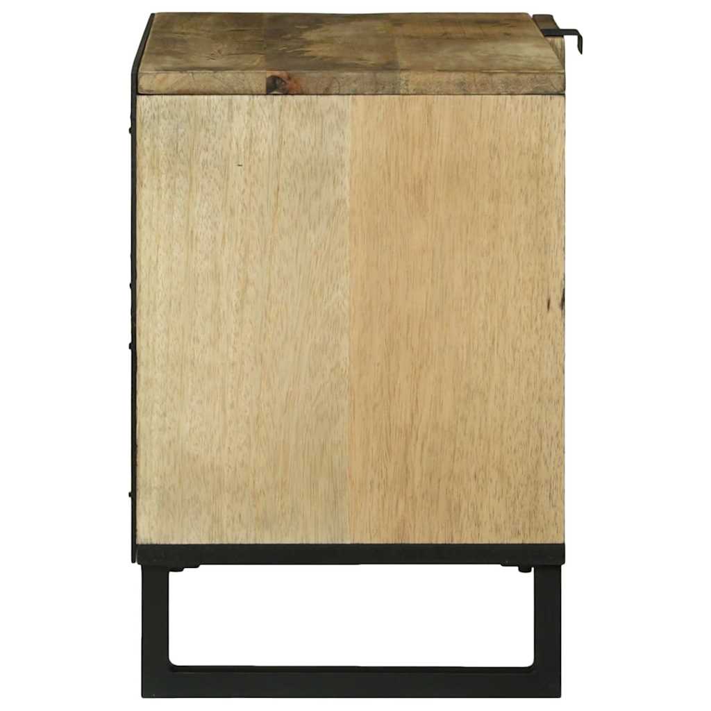 Meuble TV Marron 80 x 33 x 46 cm bois de manguier massif - XIOS