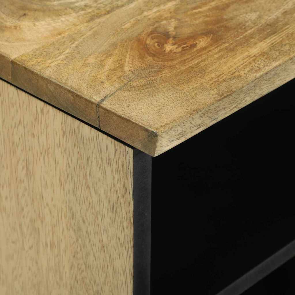 Cabinet de télé Marron 105 x 33 x 46 cm bois de manguier massif - XIOS