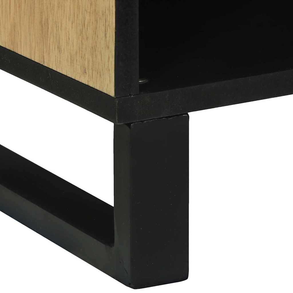 Cabinet de télé Marron 105 x 33 x 46 cm bois de manguier massif - XIOS