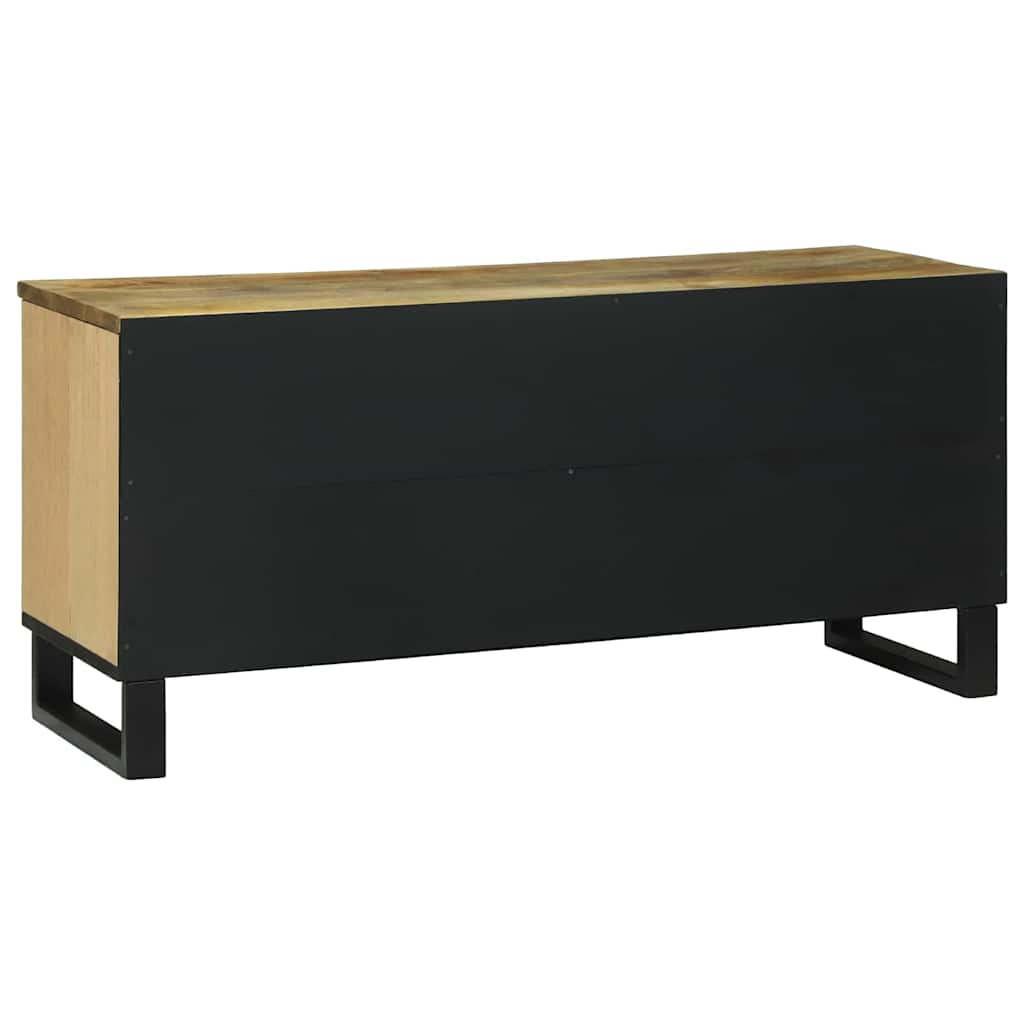 Cabinet de télé Marron 105 x 33 x 46 cm bois de manguier massif - XIOS