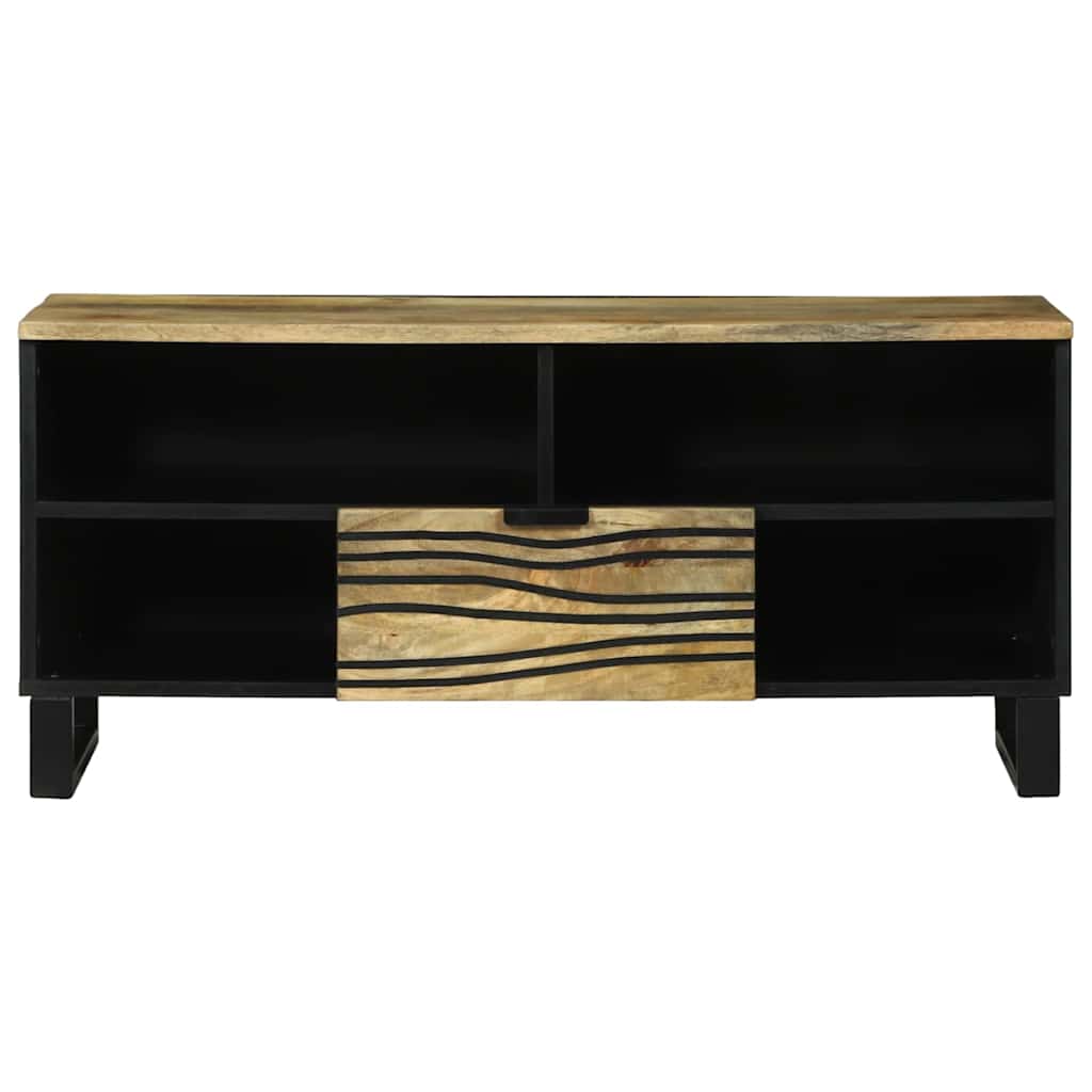 Cabinet de télé Marron 105 x 33 x 46 cm bois de manguier massif - XIOS
