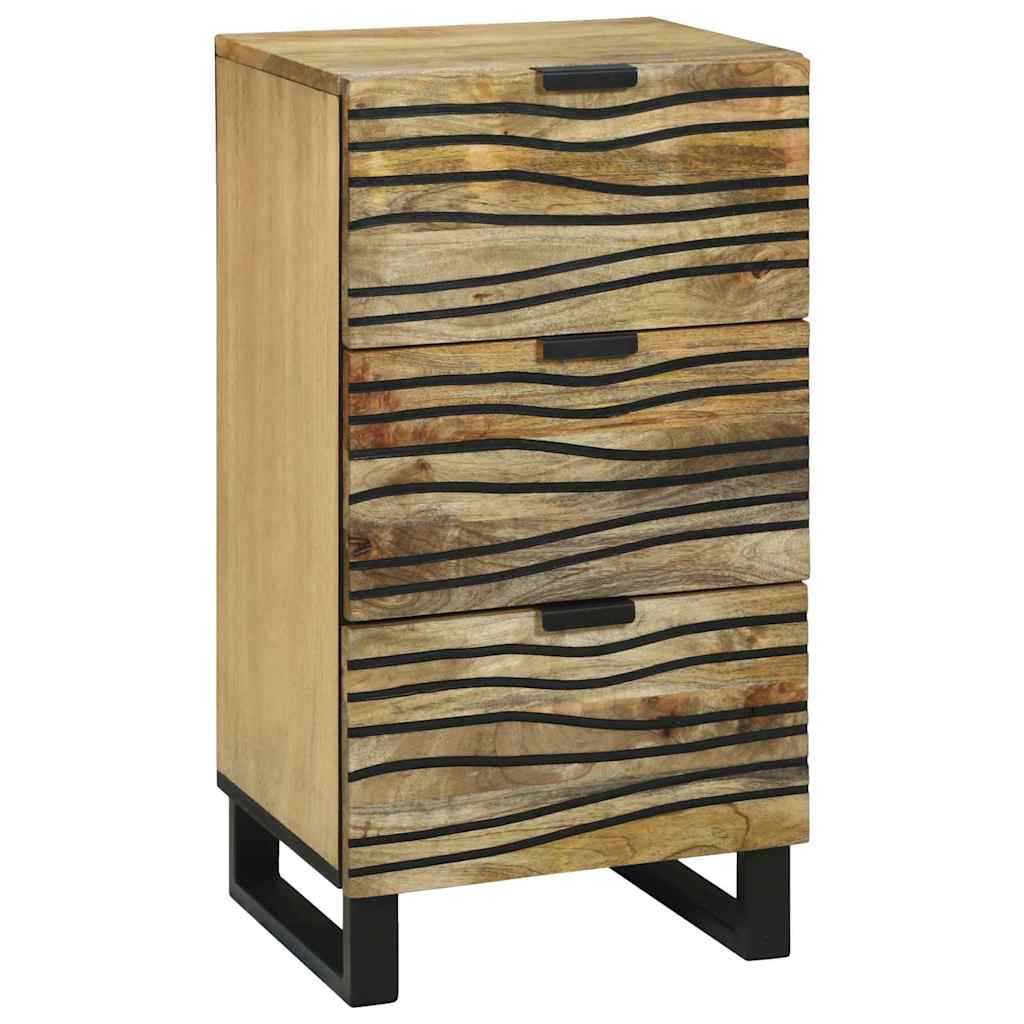 Buffet Marron 40 x 33 x 75 cm bois de manguier massif - XIOS
