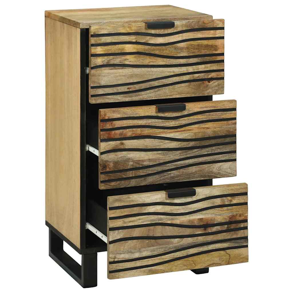 Buffet Marron 40 x 33 x 75 cm bois de manguier massif - XIOS