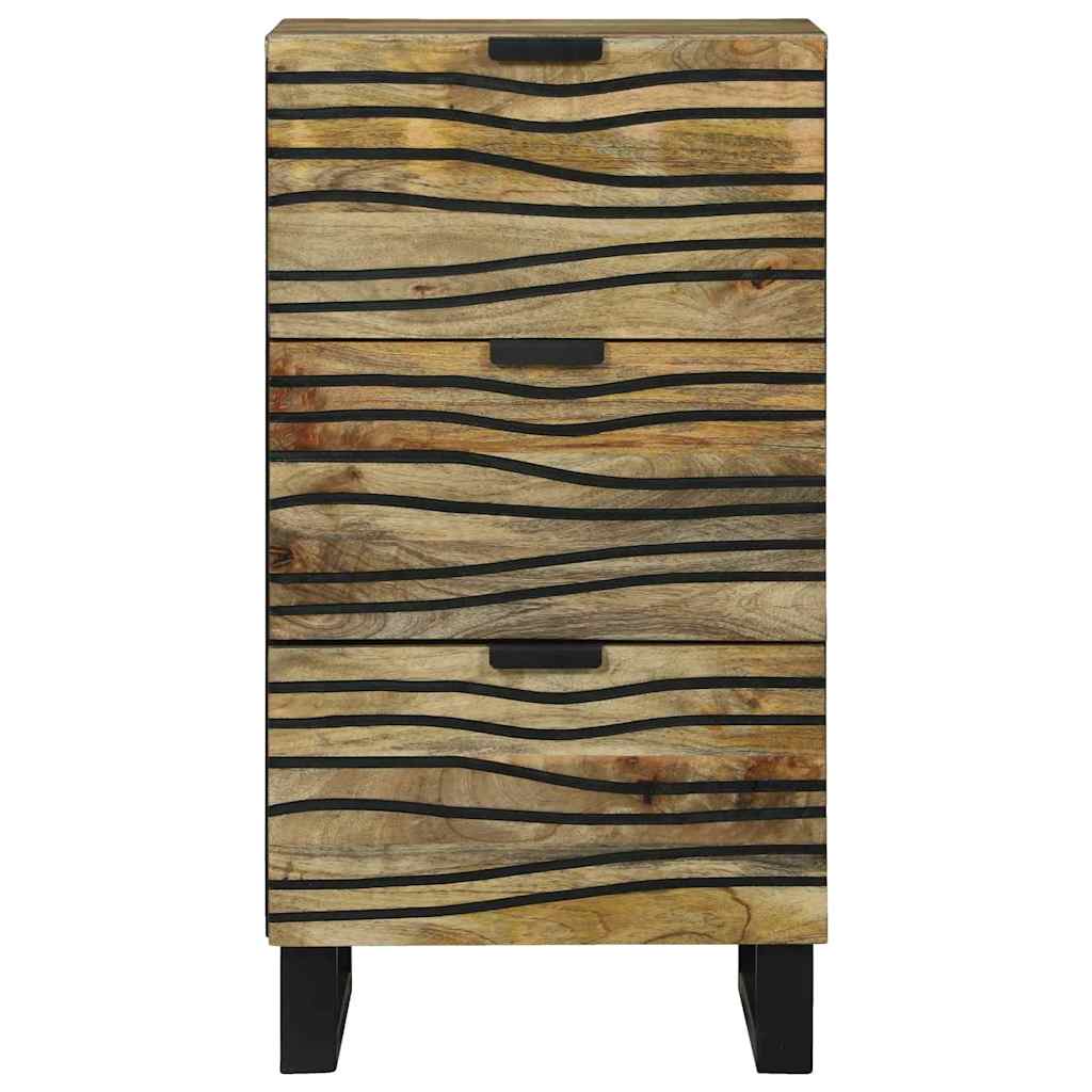 Buffet Marron 40 x 33 x 75 cm bois de manguier massif - XIOS