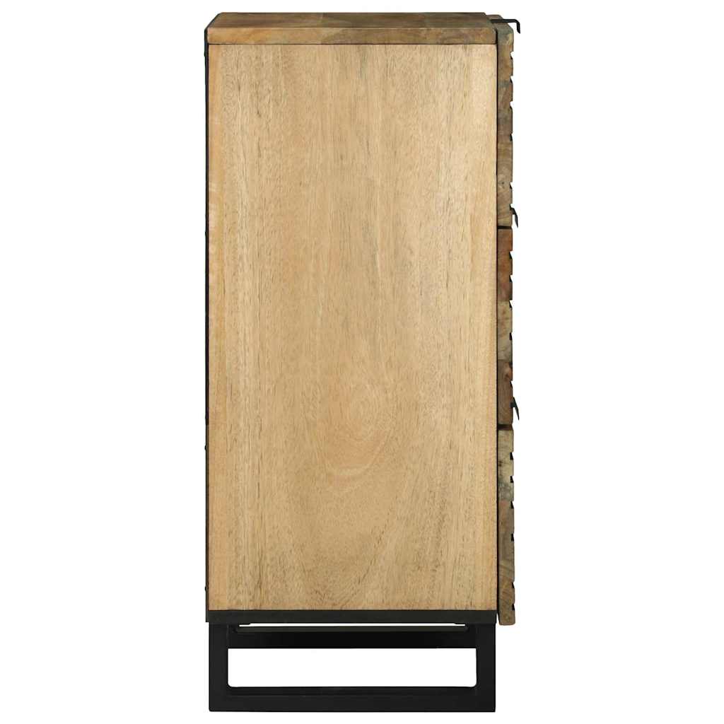 Buffet Marron 40 x 33 x 75 cm bois de manguier massif - XIOS
