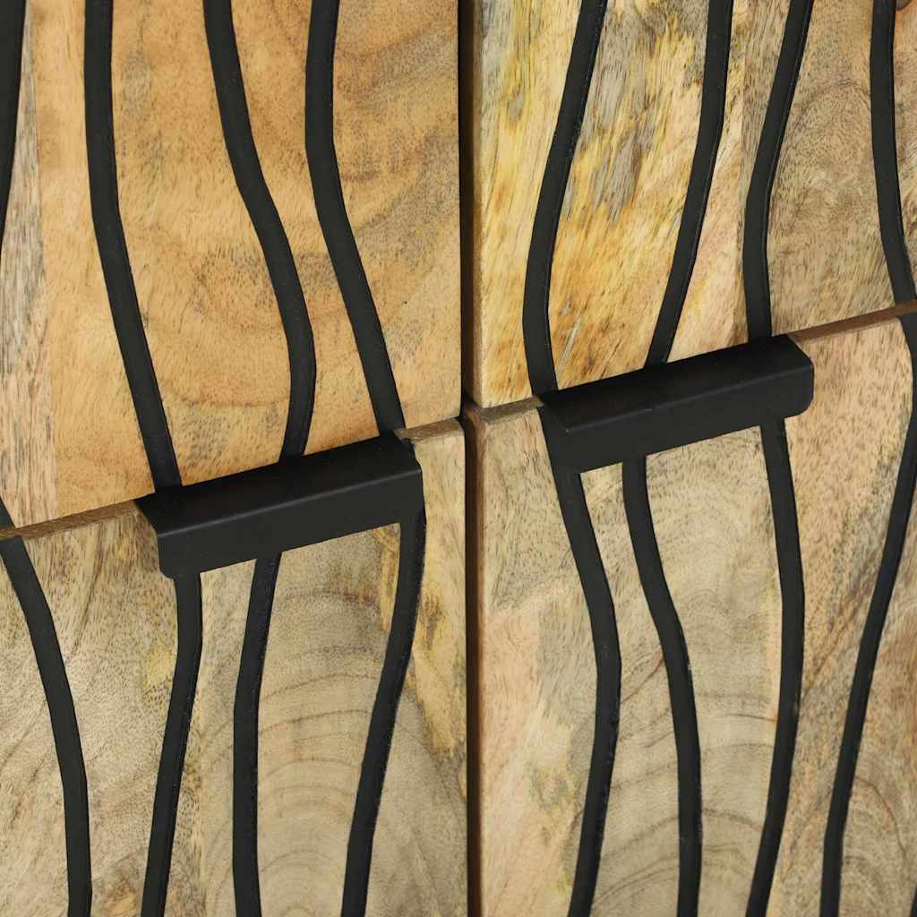 Buffet Marron 60 x 33 x 75 cm bois de manguier massif - XIOS