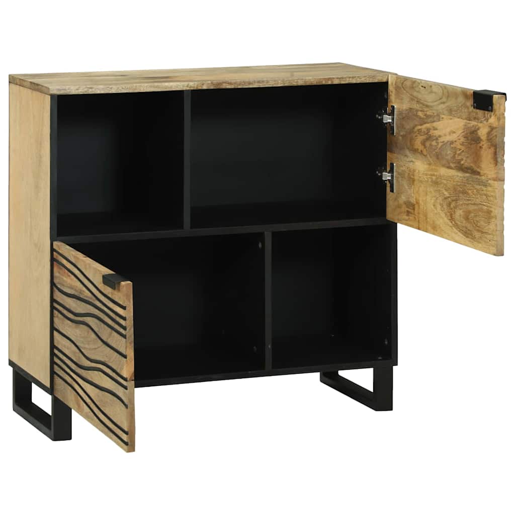 Buffet Marron 80 x 33 x 75 cm bois de manguier massif - XIOS