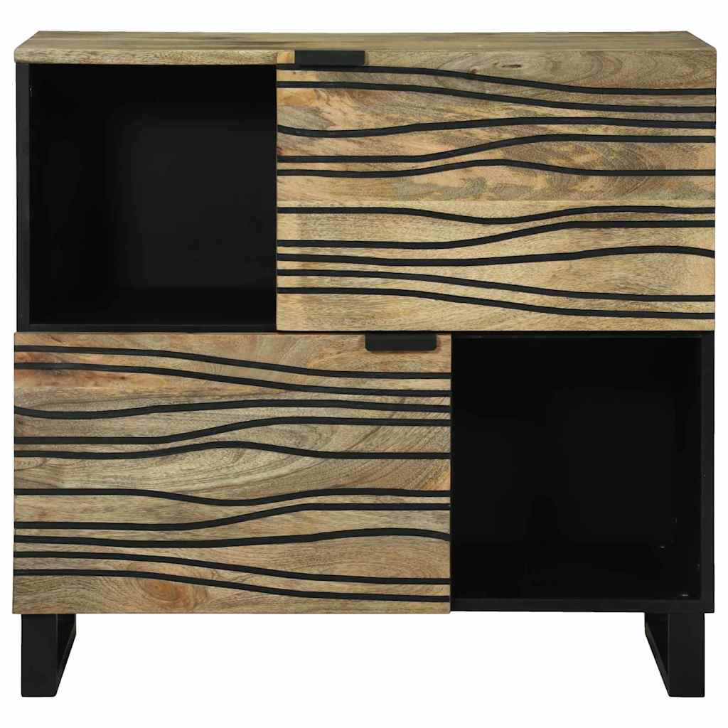 Buffet Marron 80 x 33 x 75 cm bois de manguier massif - XIOS