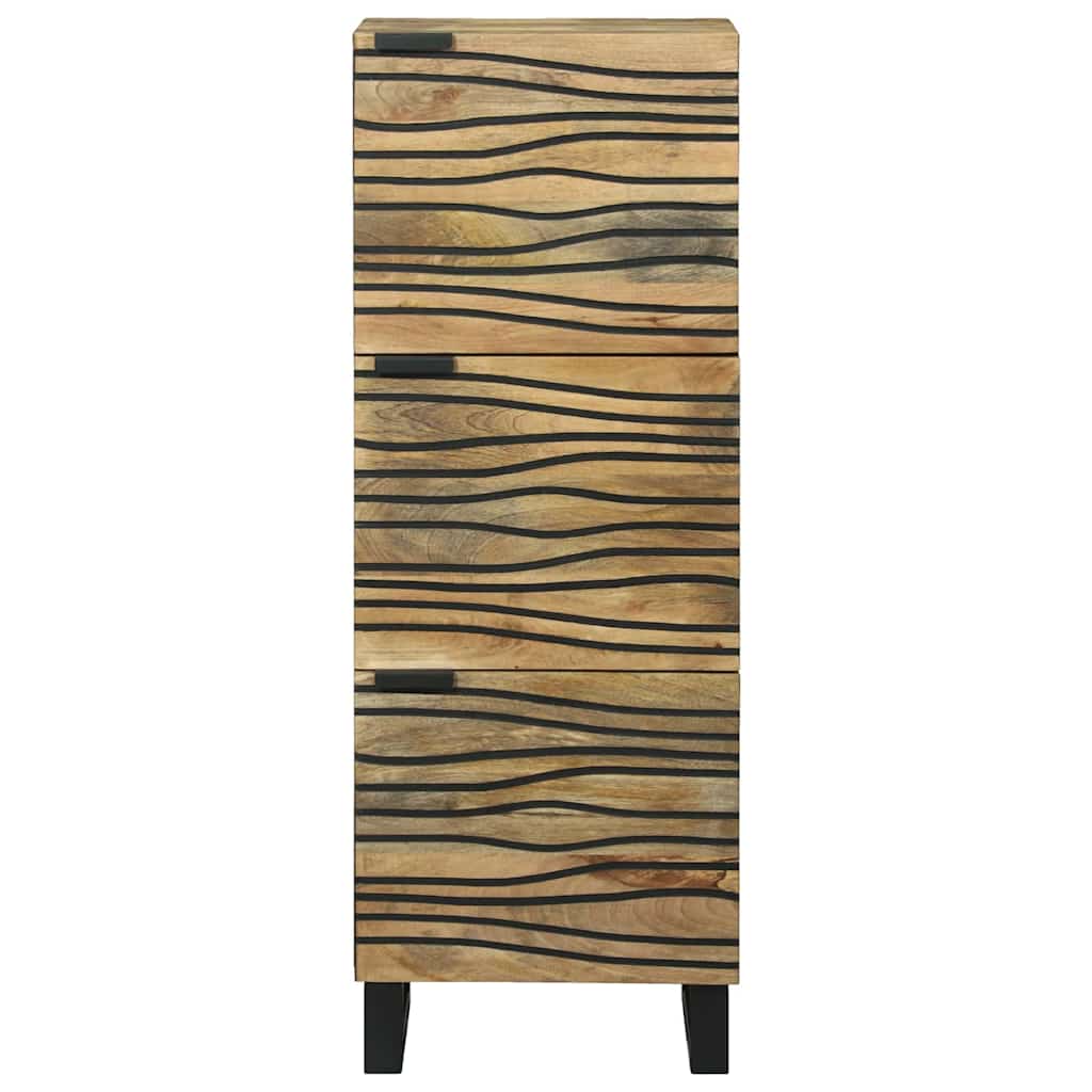 Highboard Marron 40 x 33 x 110 cm bois de manguier massif - XIOS