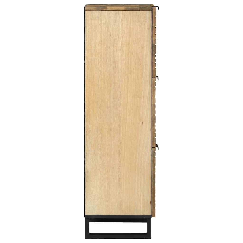 Highboard Marron 40 x 33 x 110 cm bois de manguier massif - XIOS