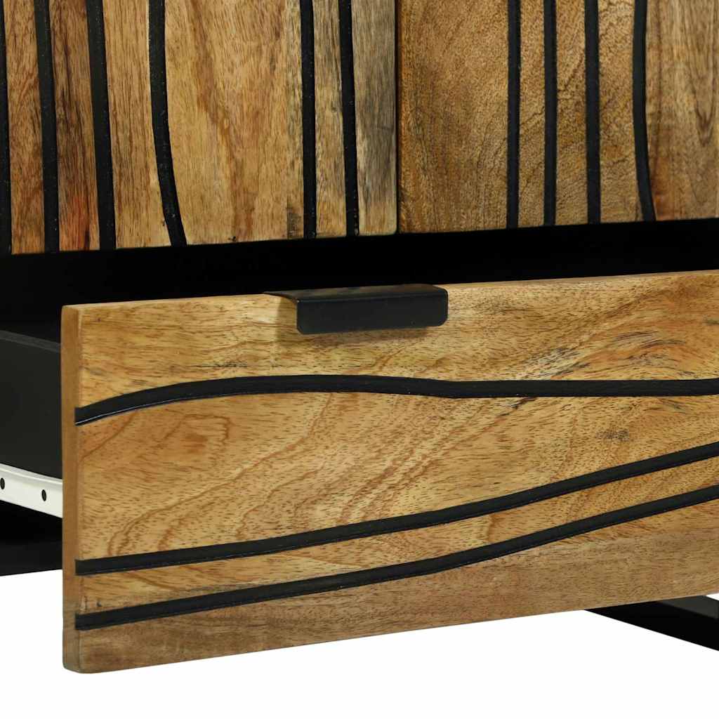 Buffet Marron 60 x 33 x 100 cm bois de manguier massif - XIOS