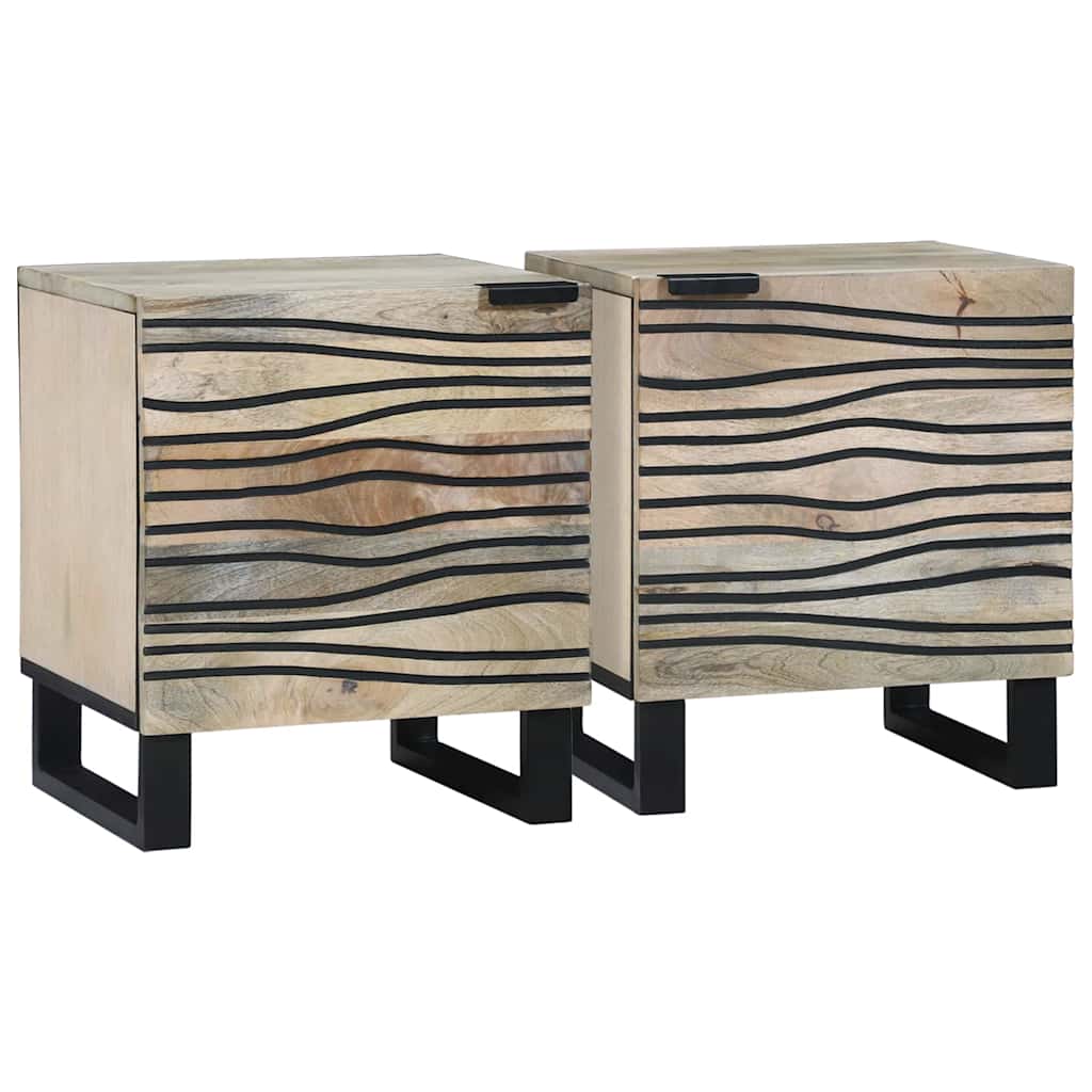 Tables de chevet 2 pcs Naturel 40 x 33 x 46 cm - XIOS