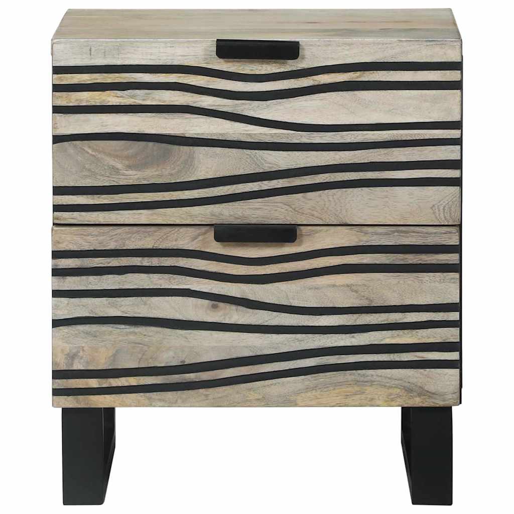 Table de chevet Blanc 40 x 33 x 46 cm Bois d'ingénierie - XIOS