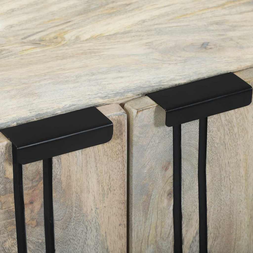 Buffet Blanc 60 x 33.5 x 75 cm Bois de manguier massif - XIOS