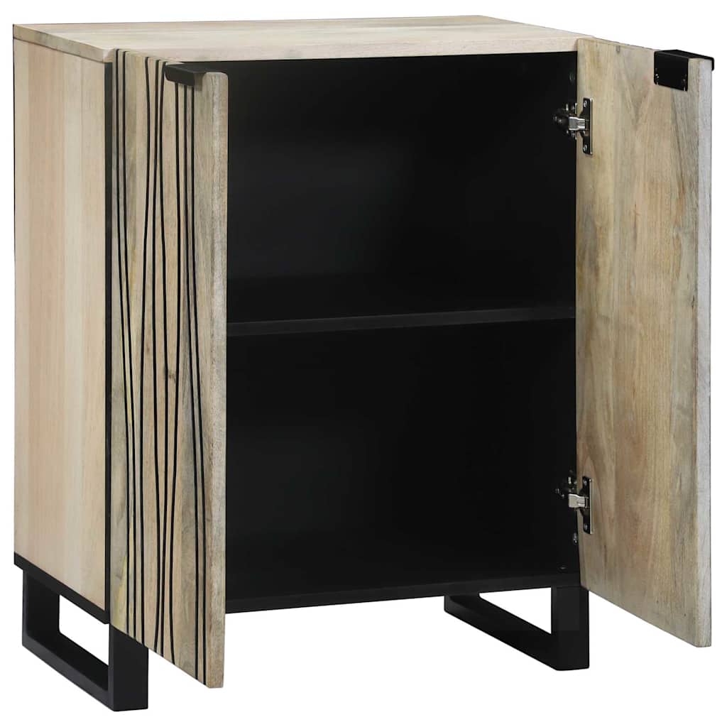 Buffet Blanc 60 x 33.5 x 75 cm Bois de manguier massif - XIOS