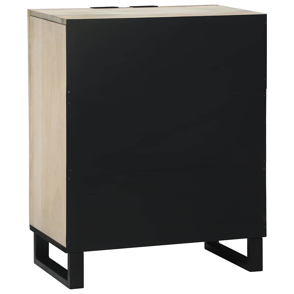 Buffet Blanc 60 x 33.5 x 75 cm Bois de manguier massif - XIOS