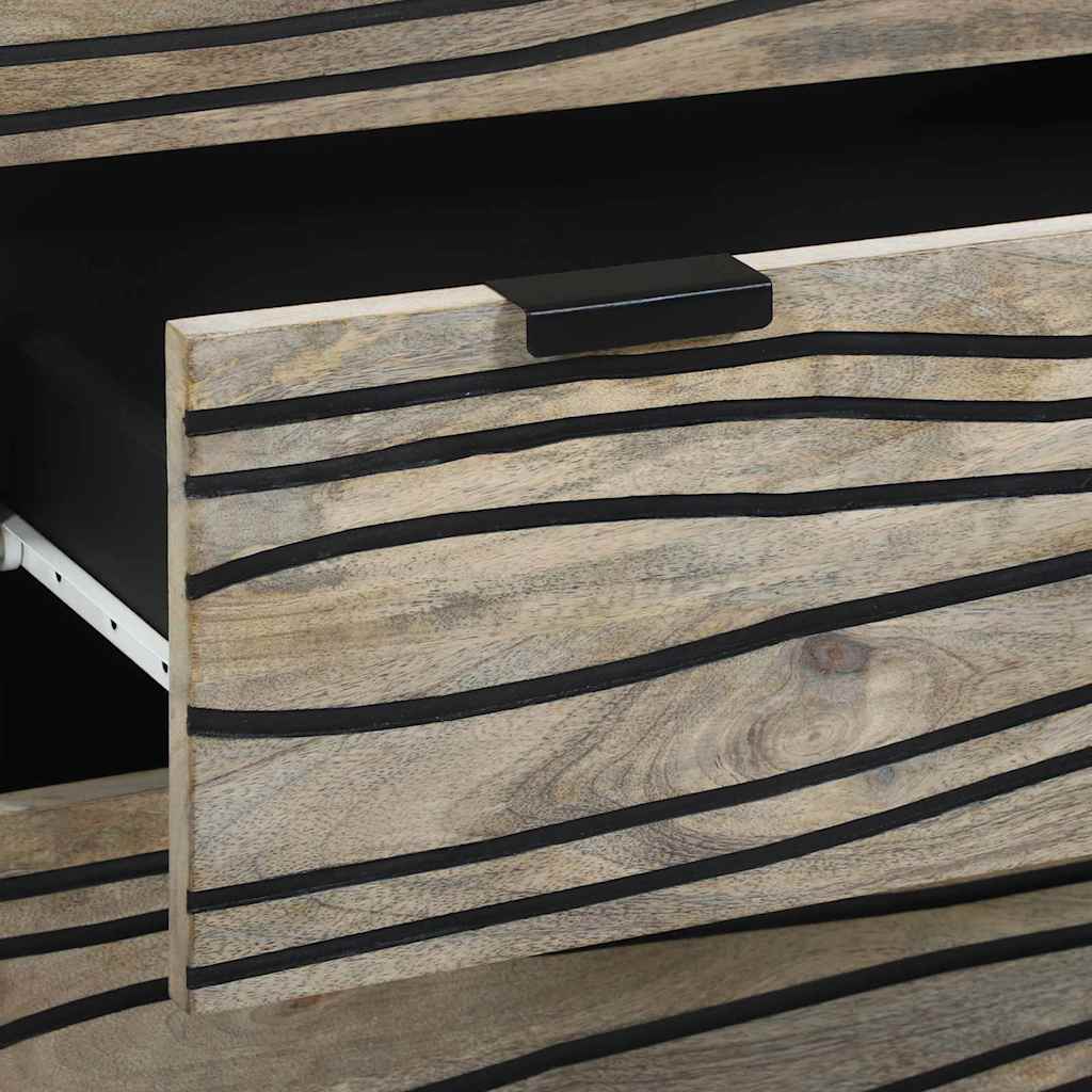 Buffet Blanc 60 x 33.5 x 75 cm Bois de manguier massif - XIOS