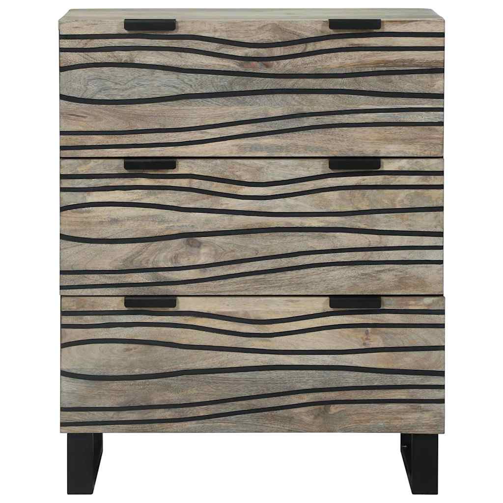 Buffet Blanc 60 x 33.5 x 75 cm Bois de manguier massif - XIOS