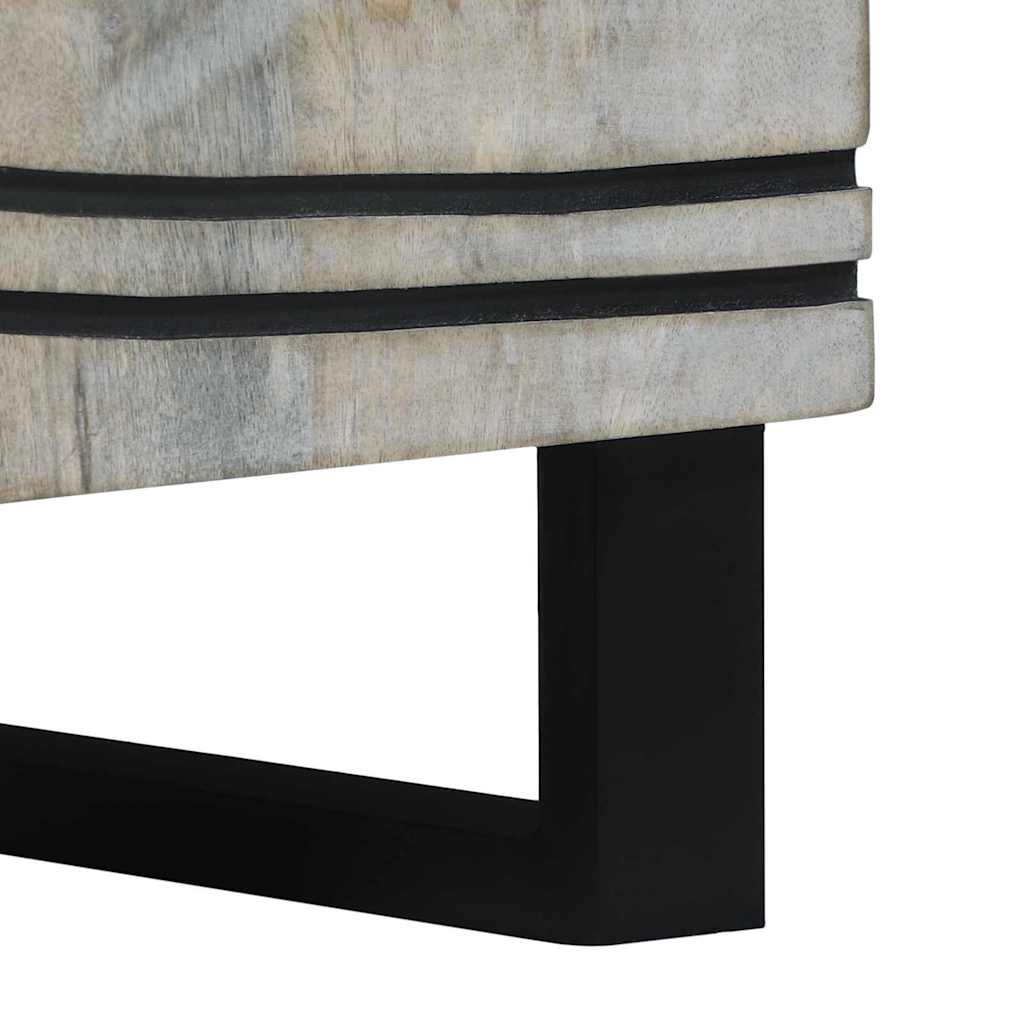 Cabinet de chevet avec tiroir Blanc et noir 50 x 33 x 60 cm - XIOS