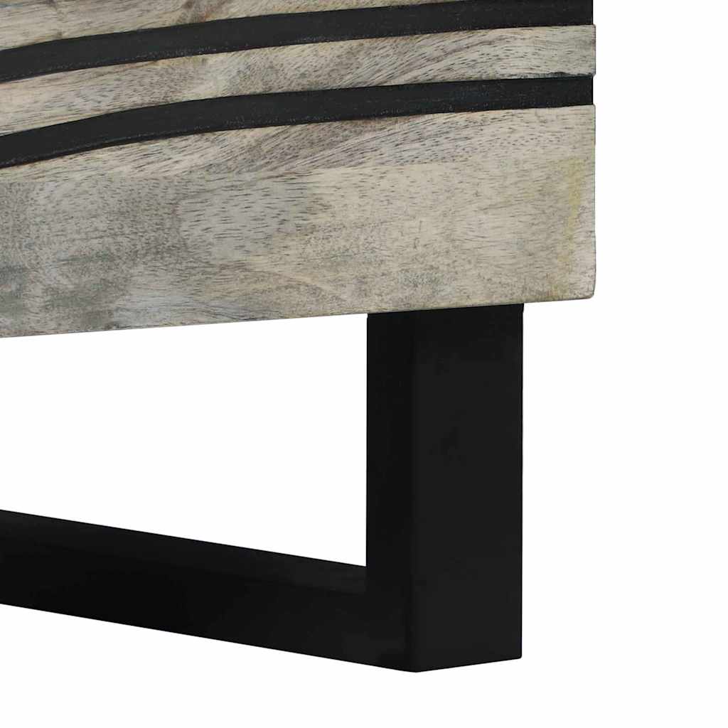 Cabinet de chevet avec tiroir Blanc et noir 50 x 33 x 60 cm - XIOS