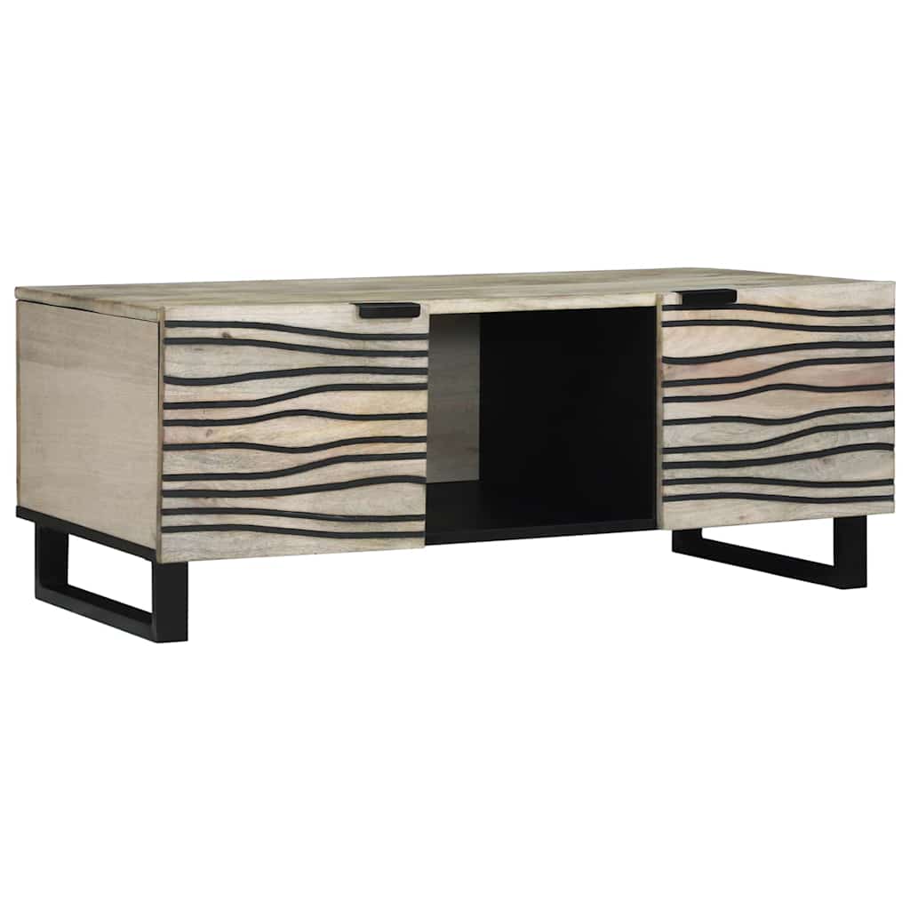 Table basse Blanc, Noir 100 x 54 x 40 cm - XIOS