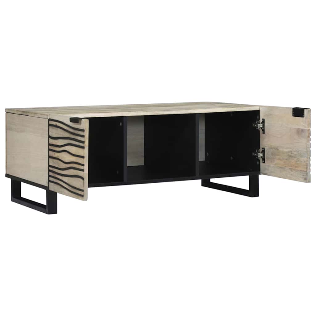 Table basse Blanc, Noir 100 x 54 x 40 cm - XIOS