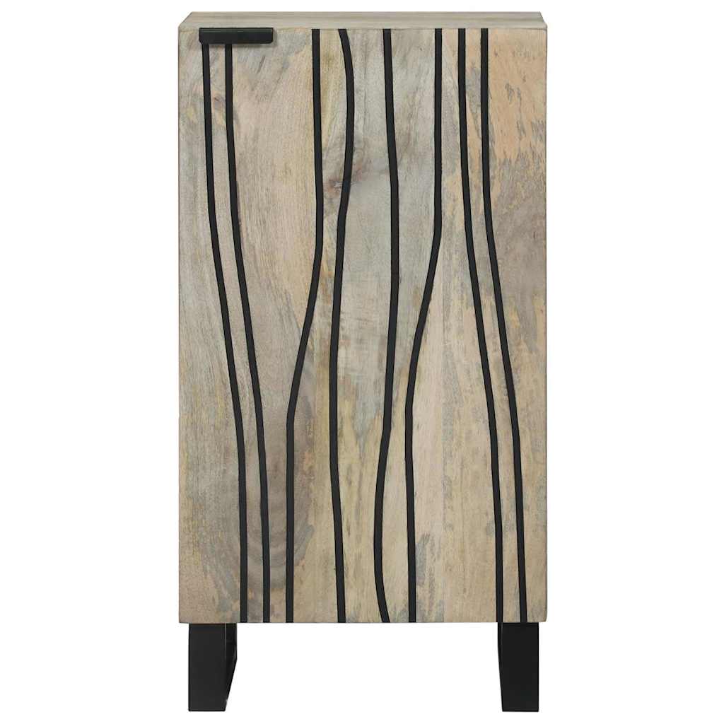 Buffet Blanc 40 x 33 x 75 cm bois de manguier massif - XIOS