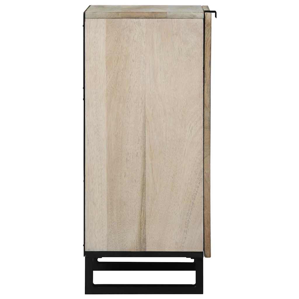 Buffet Blanc 40 x 33 x 75 cm bois de manguier massif - XIOS