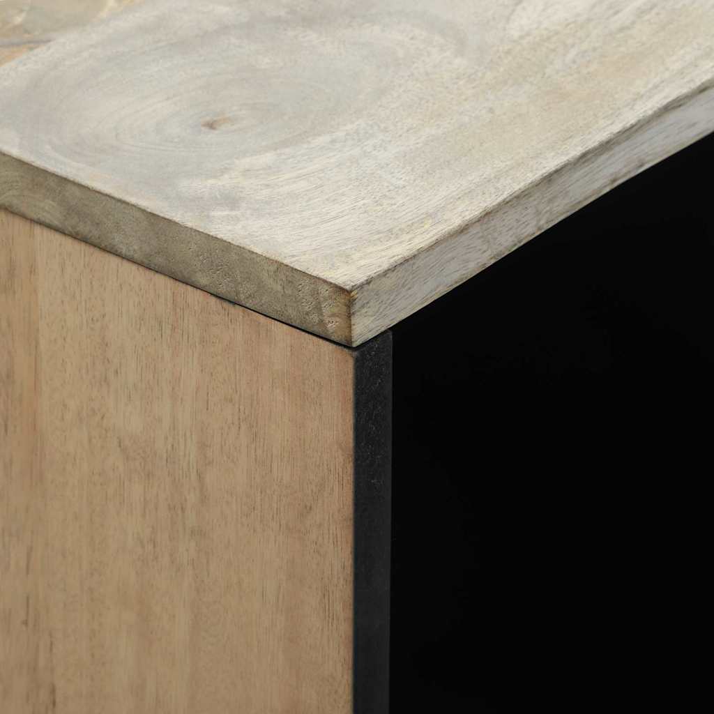 Buffet Blanc 80 x 33 x 75 cm bois de manguier massif - XIOS