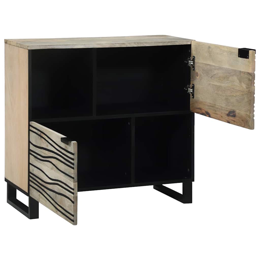 Buffet Blanc 80 x 33 x 75 cm bois de manguier massif - XIOS
