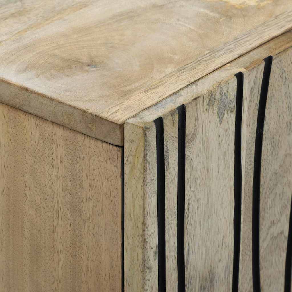 Buffet Blanc 90 x 33 x 75 cm bois de manguier massif - XIOS