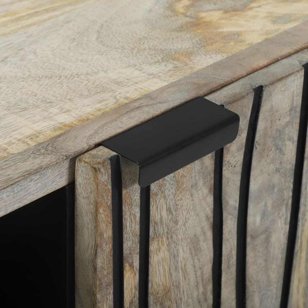 Buffet Blanc 90 x 33 x 75 cm bois de manguier massif - XIOS