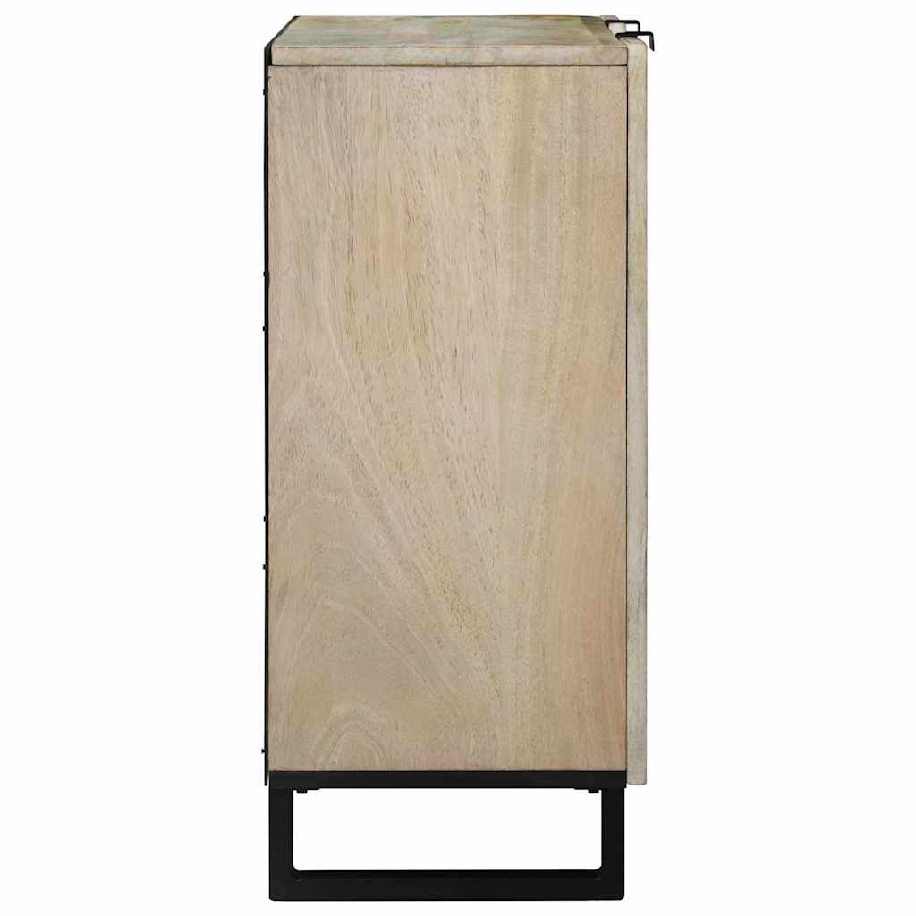 Buffet Blanc 90 x 33 x 75 cm bois de manguier massif - XIOS