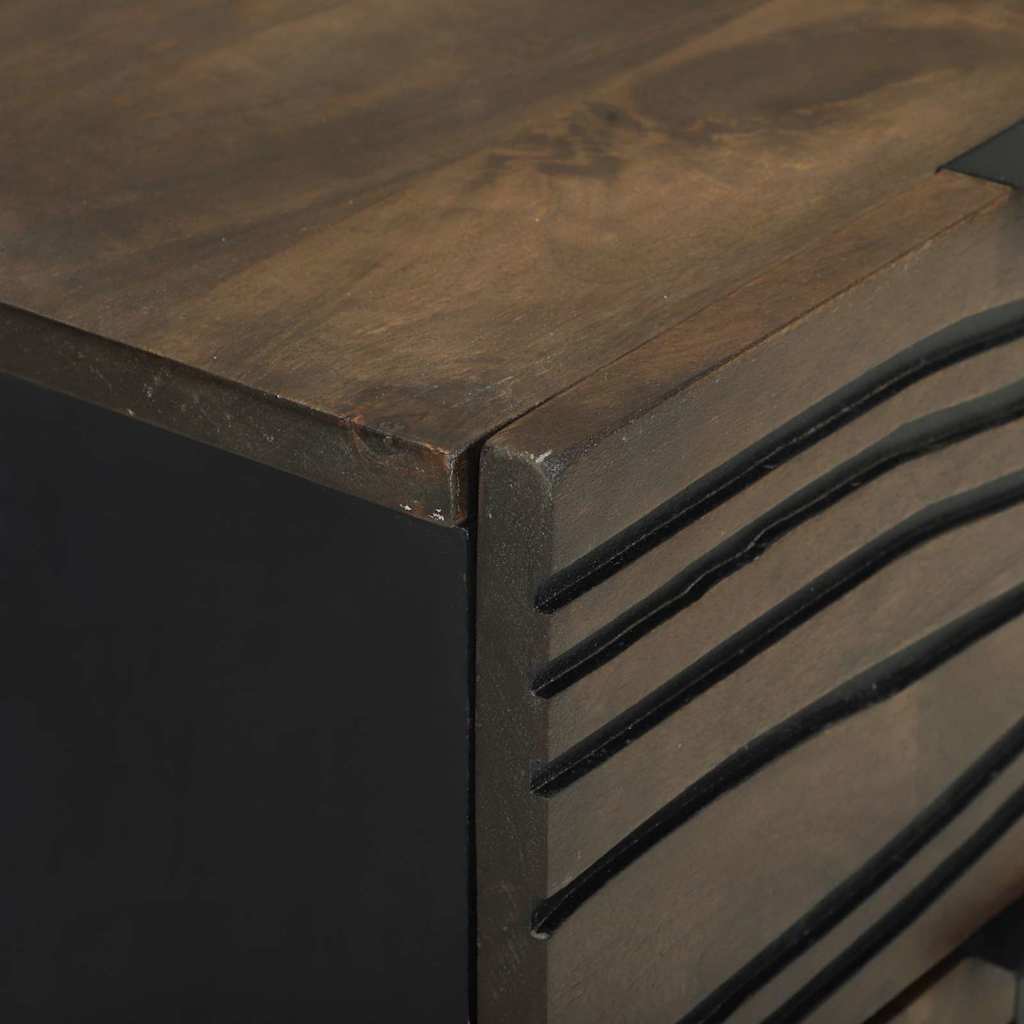 Cabinet de chevet Noyer 40 x 33 x 46 cm bois de manguier massif - XIOS