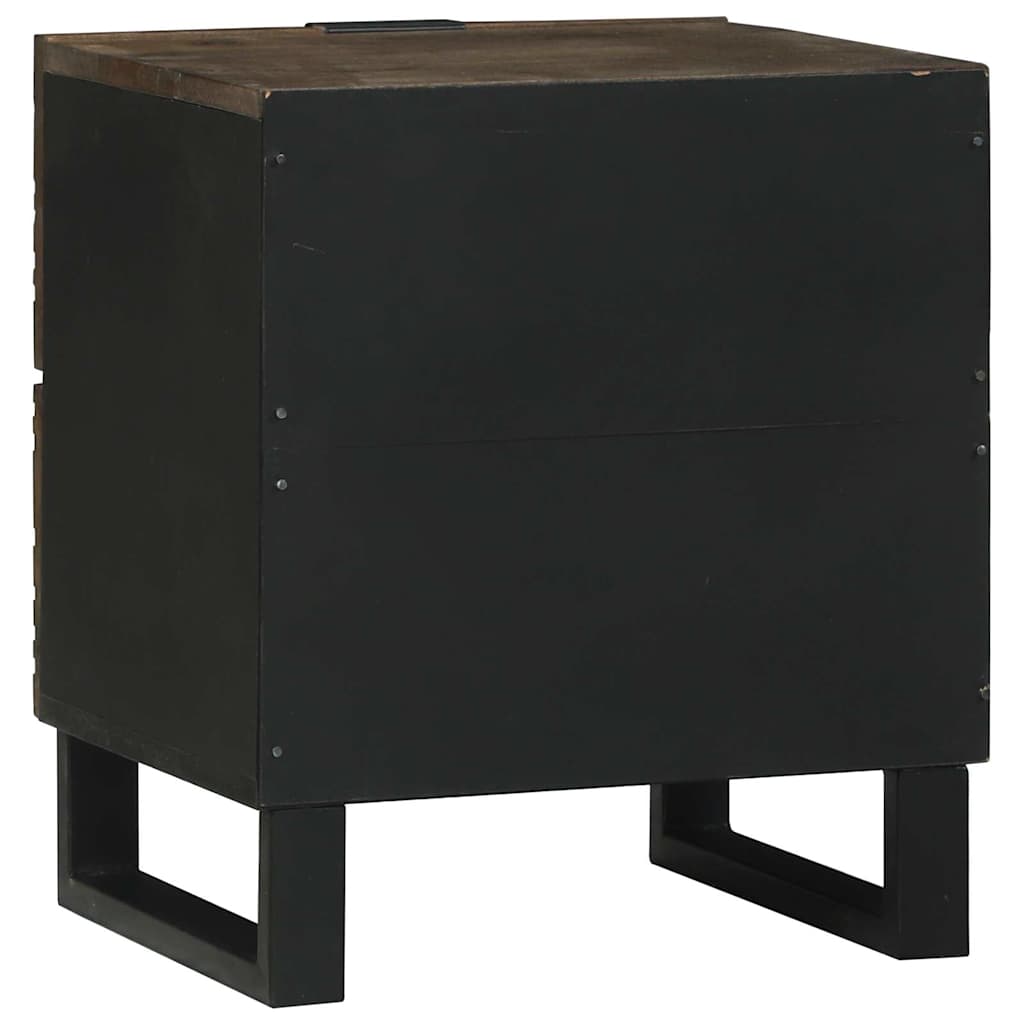 Cabinet de chevet Noyer 40 x 33 x 46 cm bois de manguier massif - XIOS