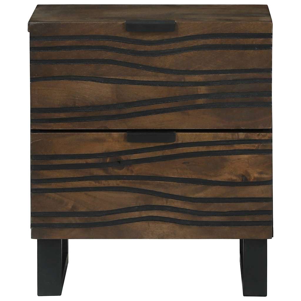 Cabinet de chevet avec tiroir 2 pcs Noyer 40 x 33 x 46 cm - XIOS