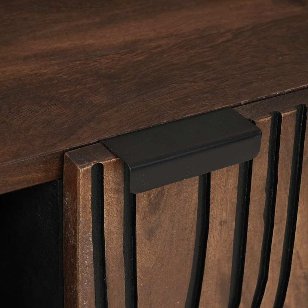 Meuble TV Marron 105 x 33 x 46 cm bois de manguier massif - XIOS