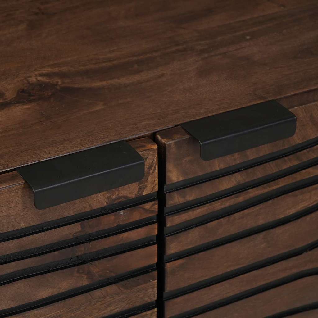 Table basse Marron et Noir 80 x 50 x 40 cm - XIOS