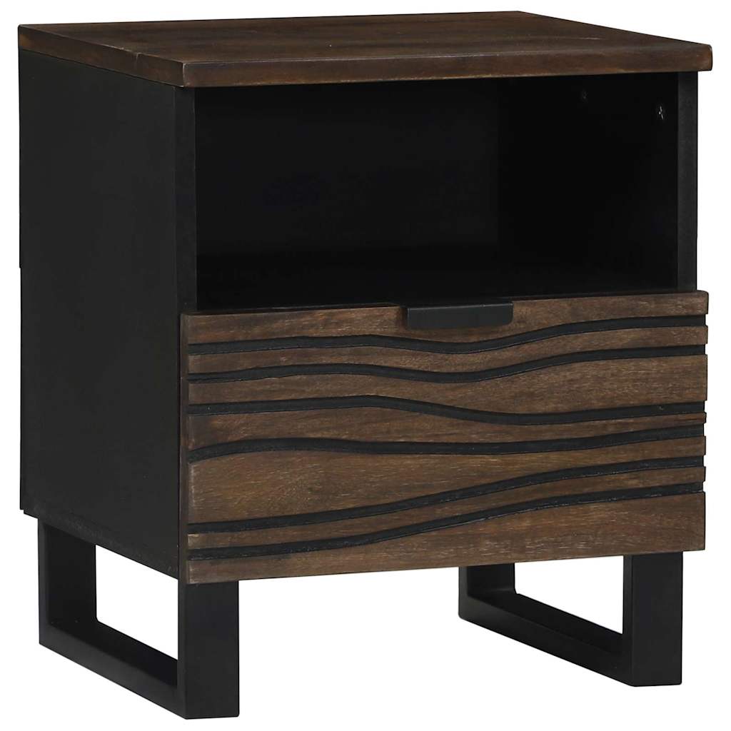Cabinet de chevet avec tiroir 2 pcs Noyer 40 x 33 x 46 cm - XIOS