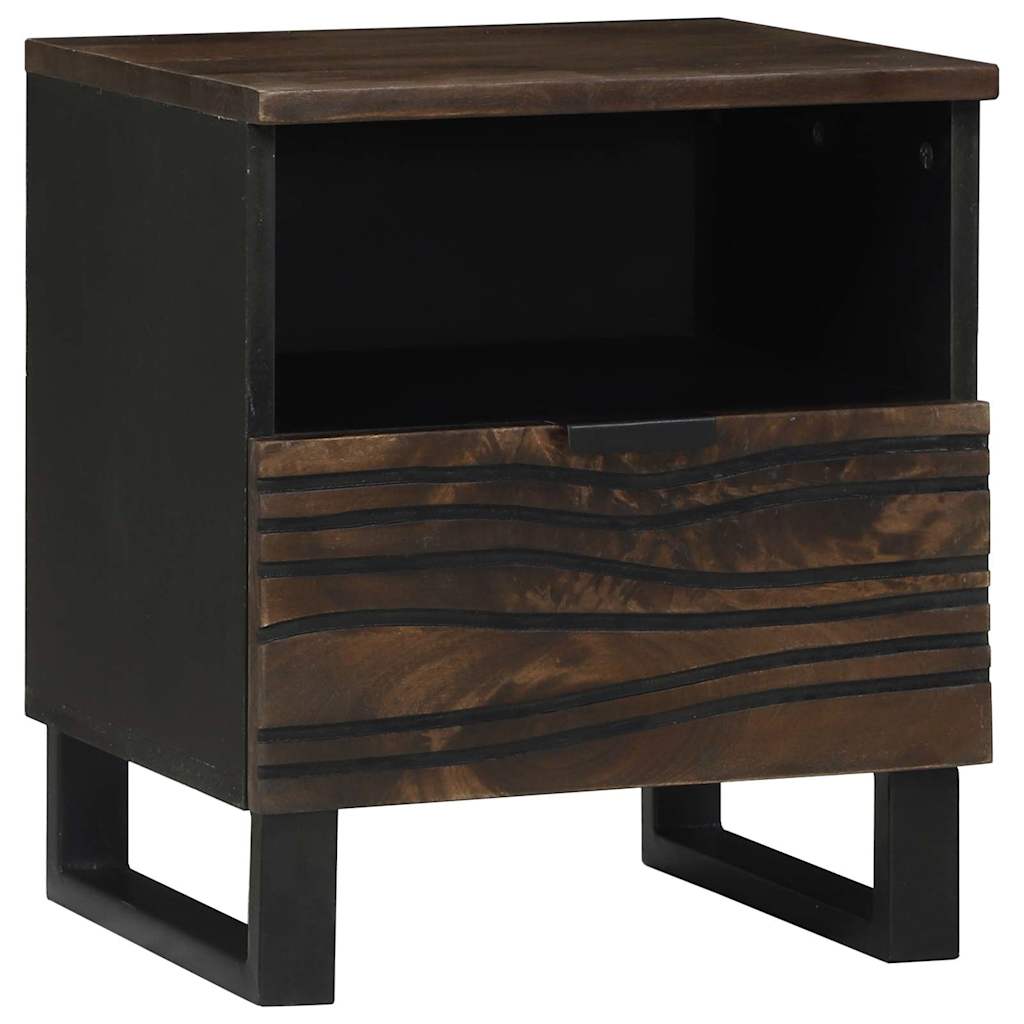 Cabinet de chevet avec tiroir 2 pcs Noyer 40 x 33 x 46 cm - XIOS