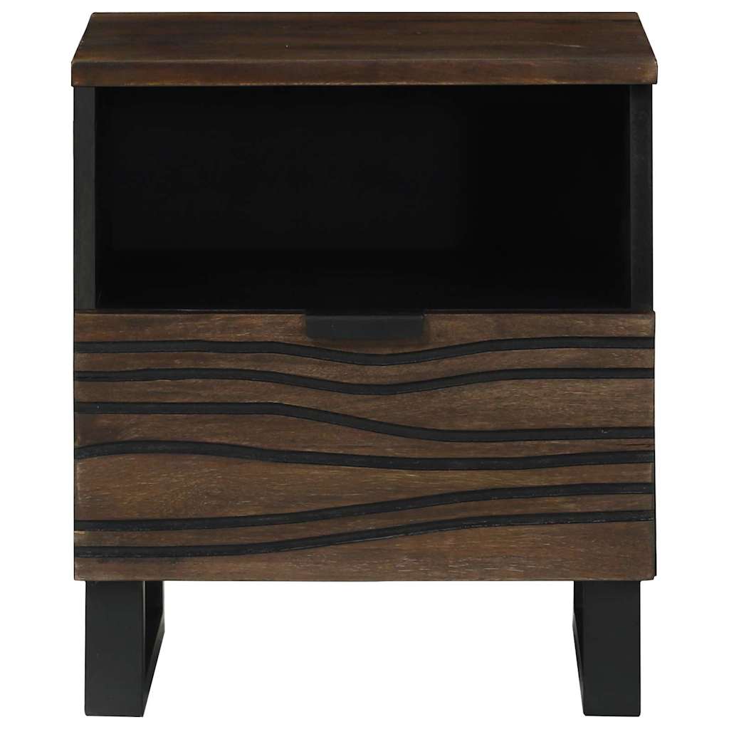 Cabinet de chevet avec tiroir 2 pcs Noyer 40 x 33 x 46 cm - XIOS