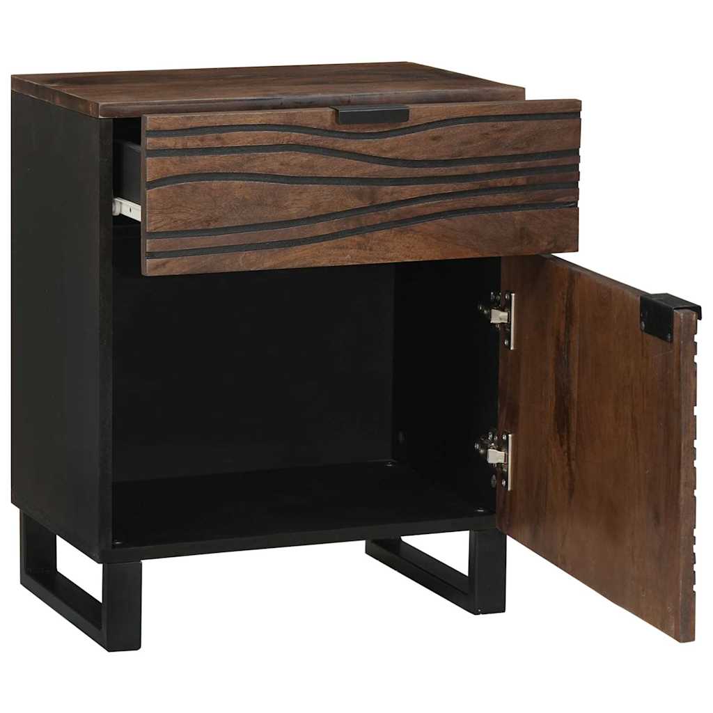 Table de chevet Noyer 50 x 33 x 60 cm Bois d'ingénierie - XIOS