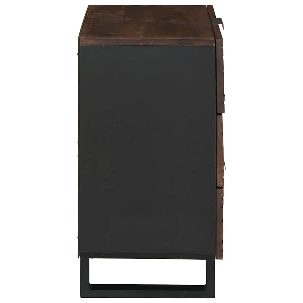 Cabinet de chevet Noyer 50 x 33 x 60 cm bois de manguier massif - XIOS