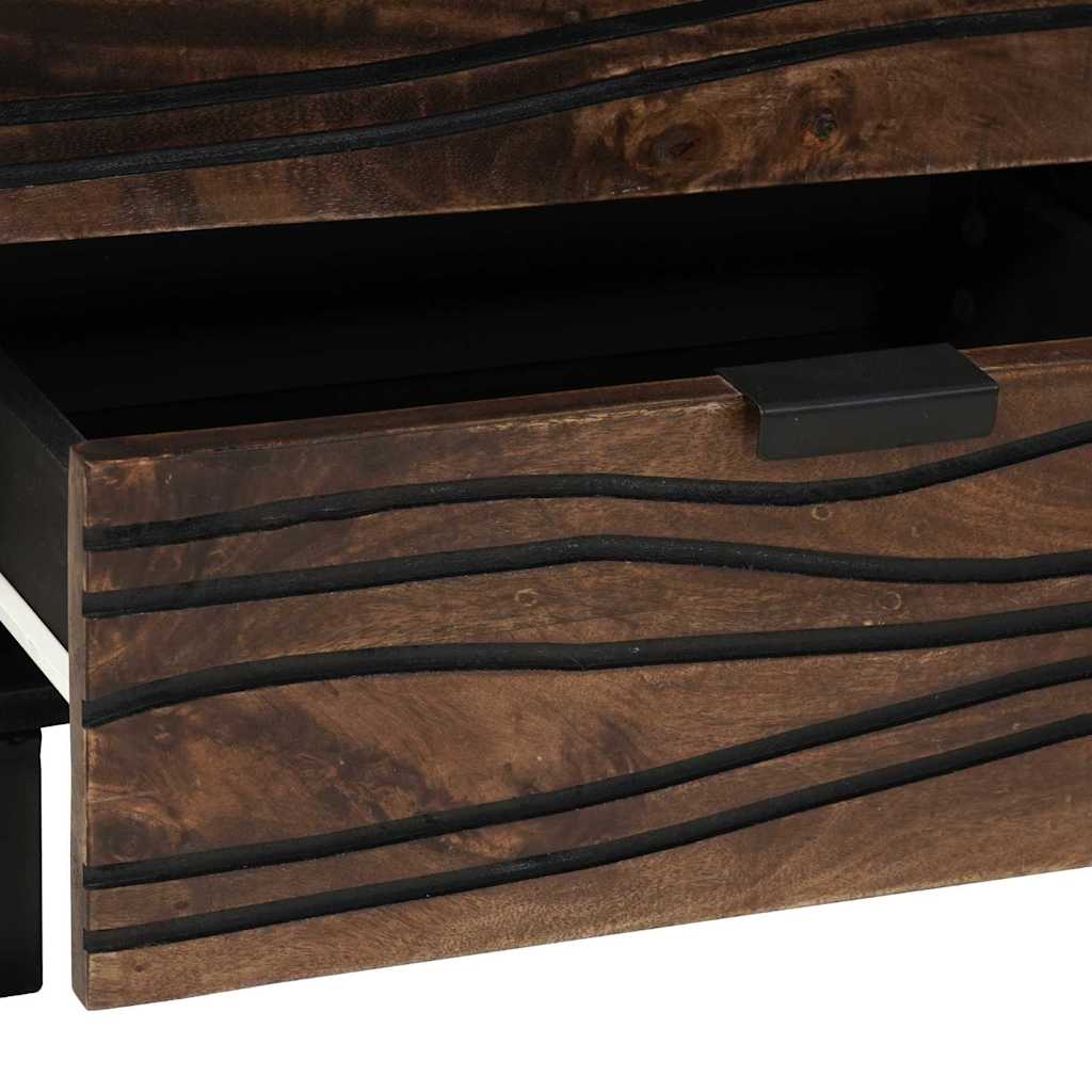 Cabinet de chevet Noyer 50 x 33 x 60 cm bois de manguier massif - XIOS