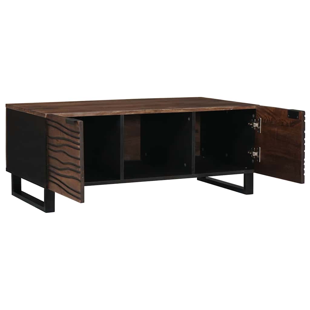 Table basse Marron et Noir 100 x 54 x 40 cm - XIOS
