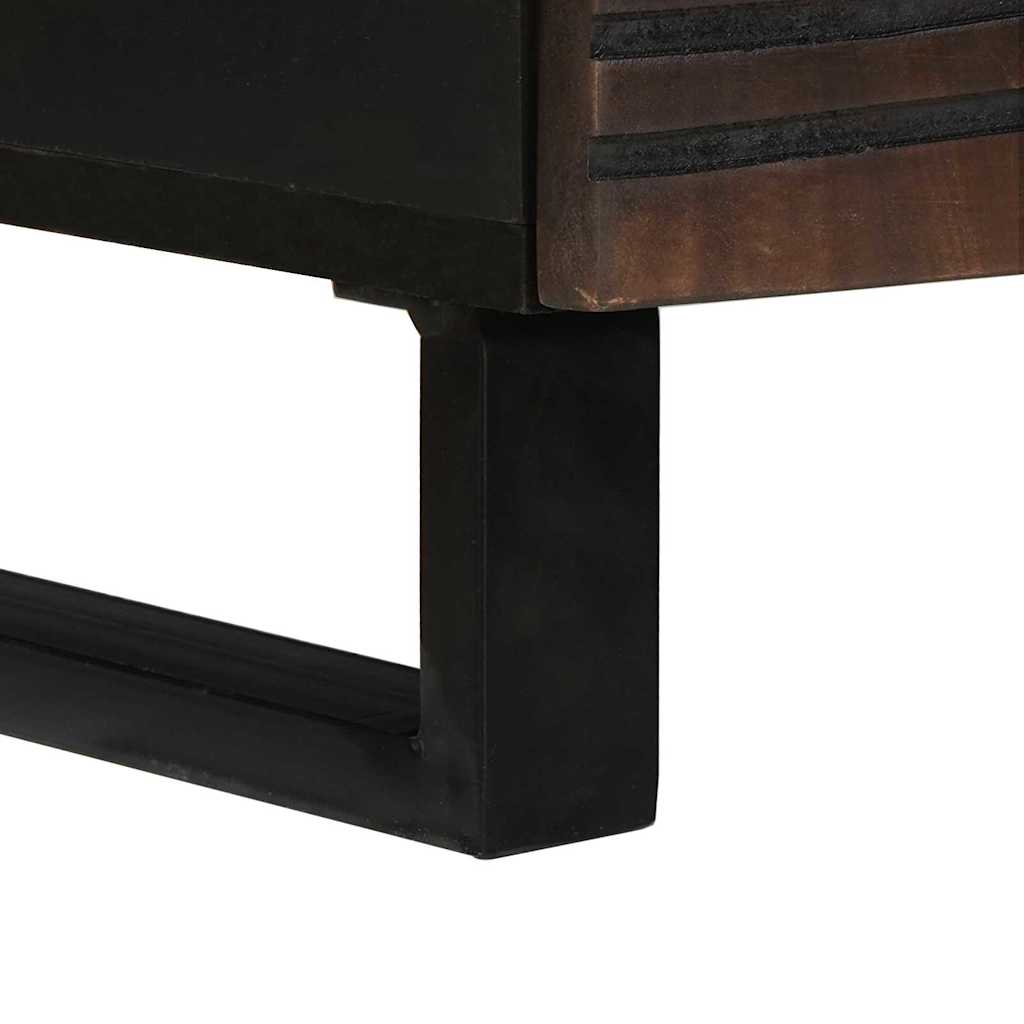 Table basse with Drawer Marron et Noir 80 x 54 x 40 cm - XIOS