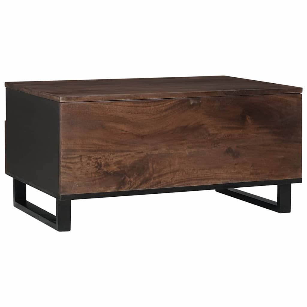 Table basse with Drawer Marron et Noir 80 x 54 x 40 cm - XIOS