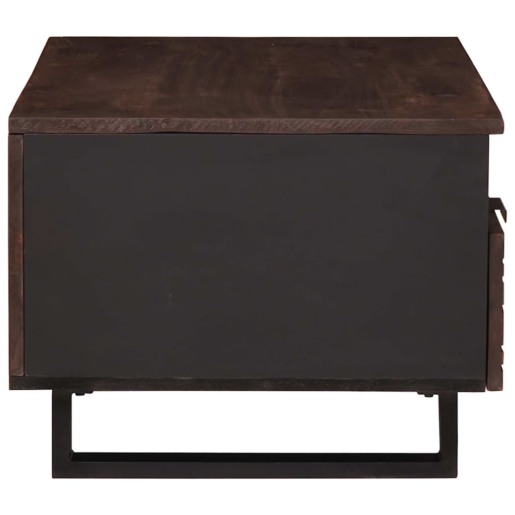 Table basse with Drawer Marron et Noir 80 x 54 x 40 cm - XIOS