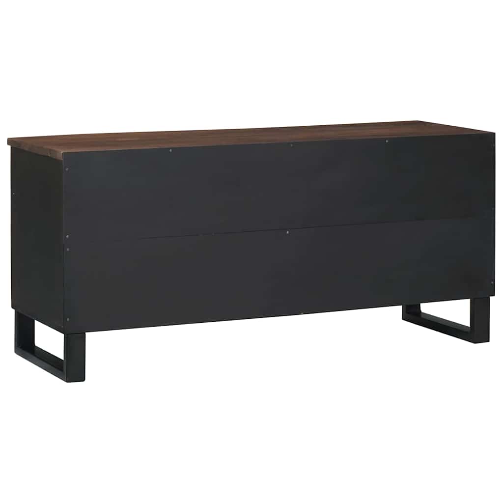 Cabinet de télé Marron 105 x 33 x 46 cm bois de manguier massif - XIOS